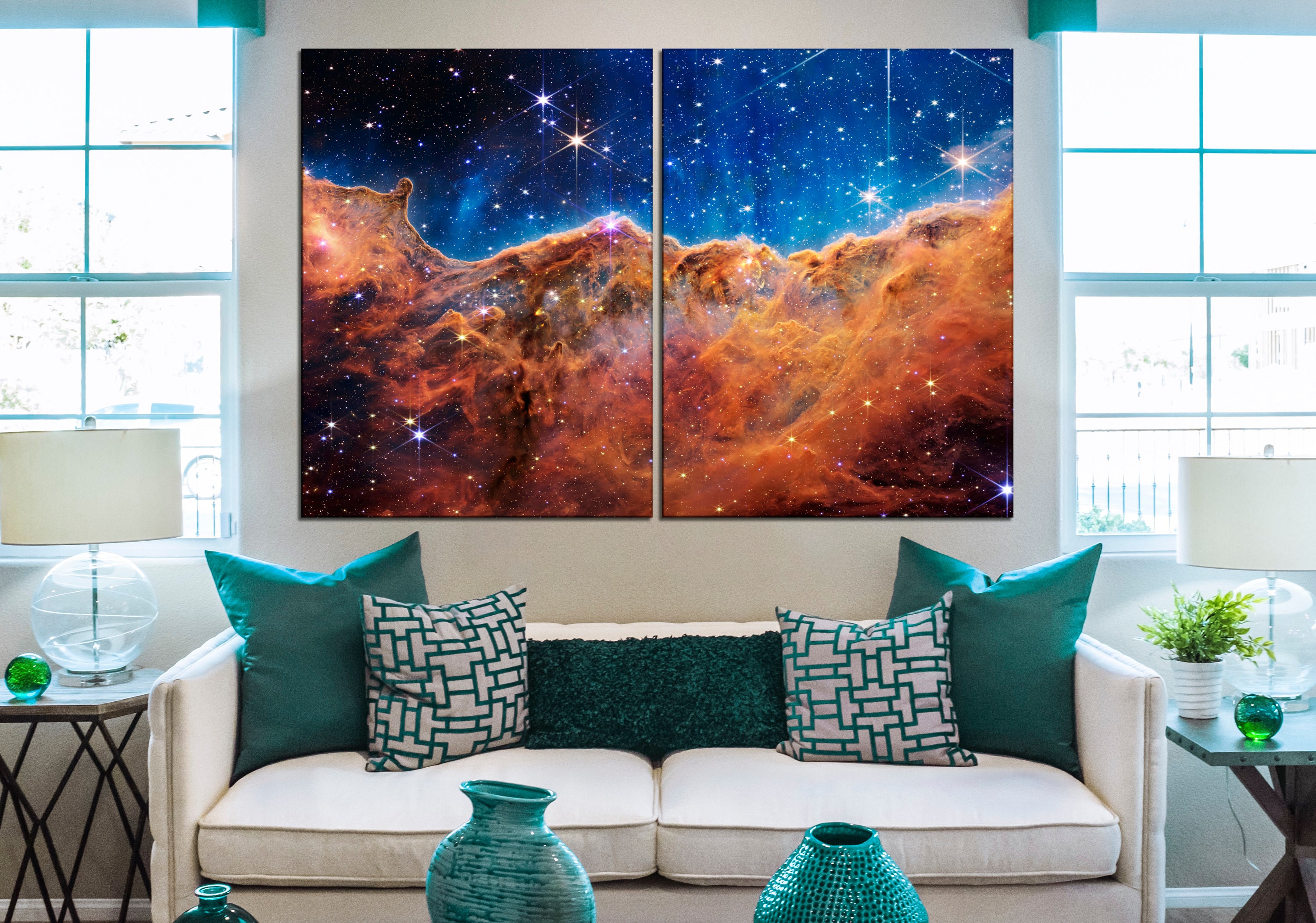 Space Nebula Wall Art Carina Nebula Canvas Print Deep Space - Etsy