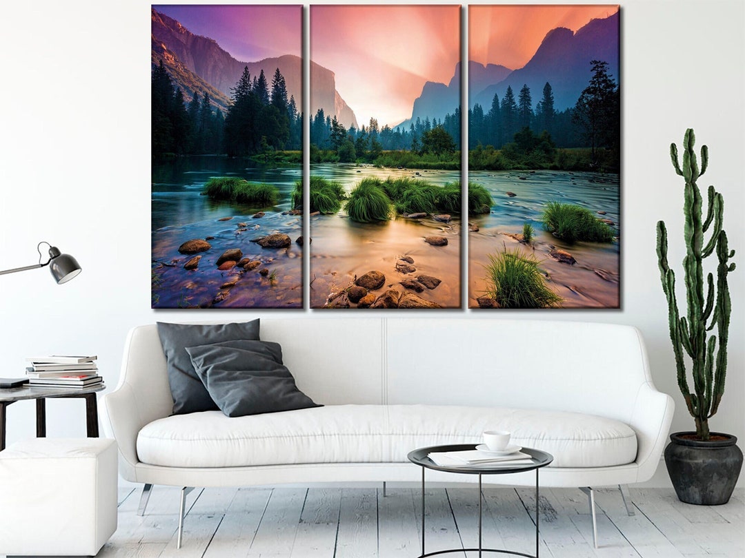 Yosemite Canvas Wall Art Mountains Canvas El Capitan Wall Art Etsy