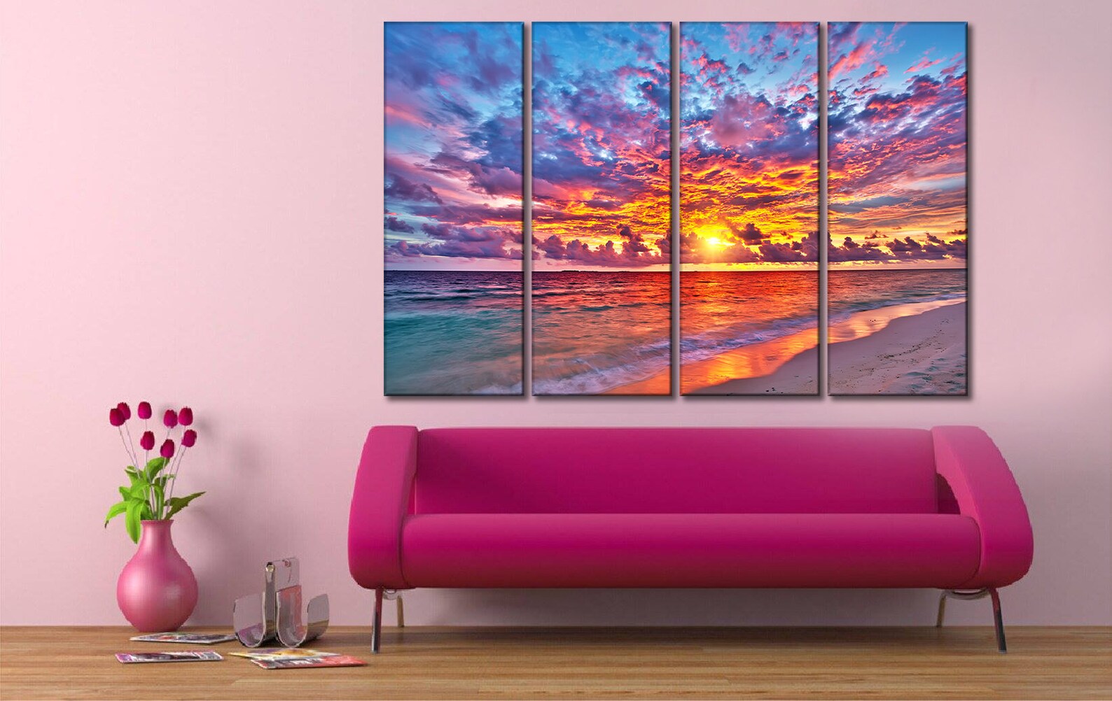 Ocean Beach Canvas Wall Art Beach Canvas Wall Art Sunset Canvas Beach