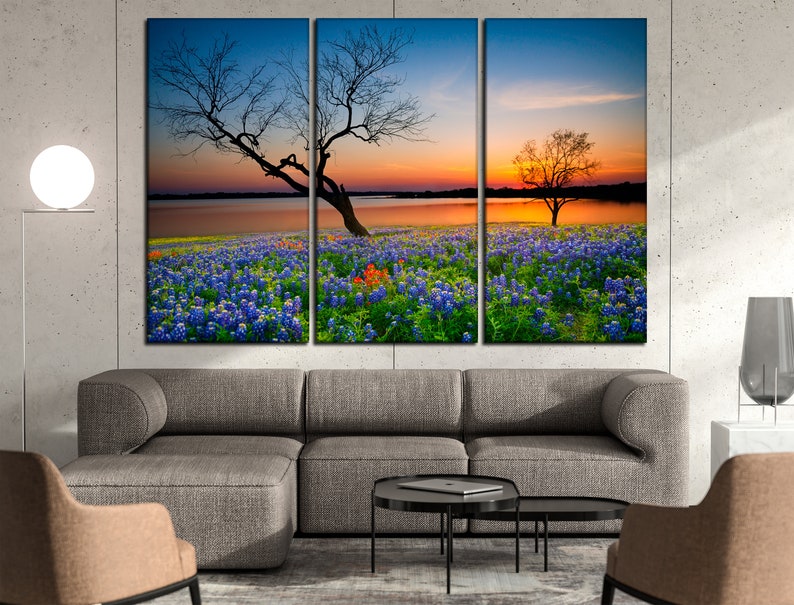 Spring in Texas canvas Texas canvas wall art Texas Etsy