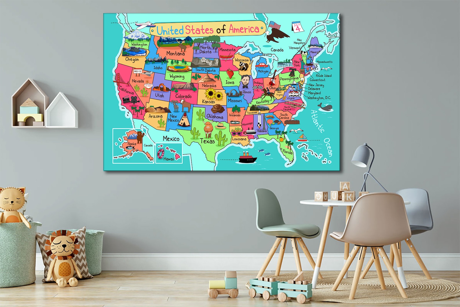 USA Map Wall Art US Map Wall Art Extra Large Wall Art United Etsy Il 1588xN.2285049098 1o97 