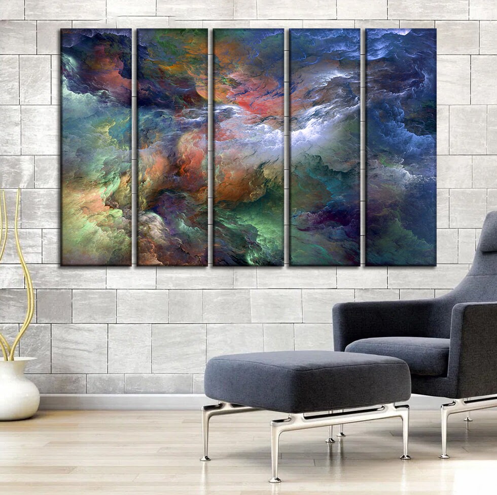 Abstract canvas wall art Abstract cloud canvas Marble wall art | Etsy