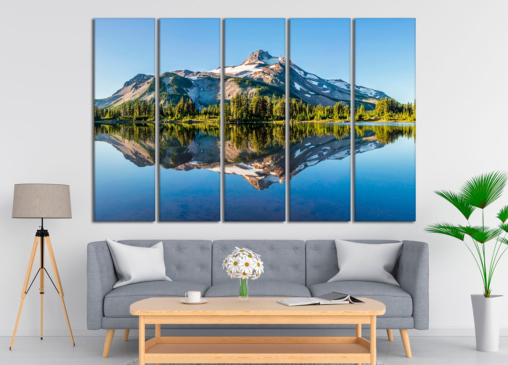 Mountain Wall Art Forest Landscape Canvas Print Nature Wall - Etsy