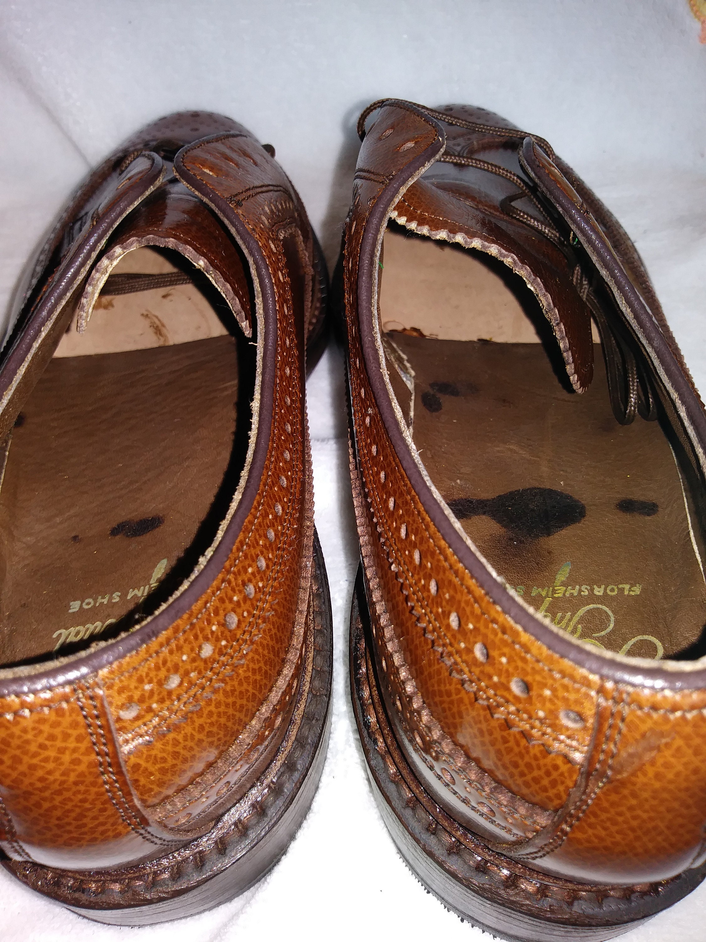 フローシャイム ロイヤルインペリアル Kenmoor 7.5D ブラウン - 靴