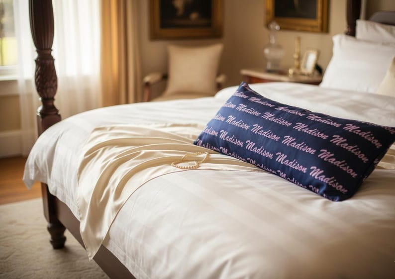 Custom Silk Pillow Case, !00 Percent Silk High Quality Custom Pillow Sleeve, 100 Percent Mulberry Silk Twill Bed Pillow Case, Any Color image 4