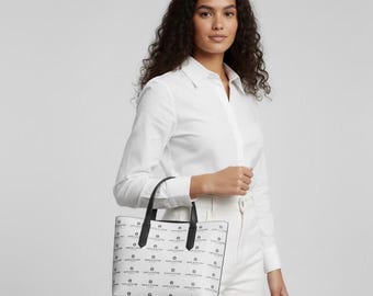 Custom Logo Vegan Leather Tote Bag: Personalized Business Handbag