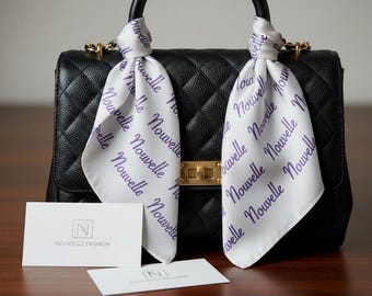 Customized Silk Scarf Gift, Your Company Name on a Scarf, Personalized 100% Silk Habotai, Silk Scarf, Custom Made, Your Unique Branding