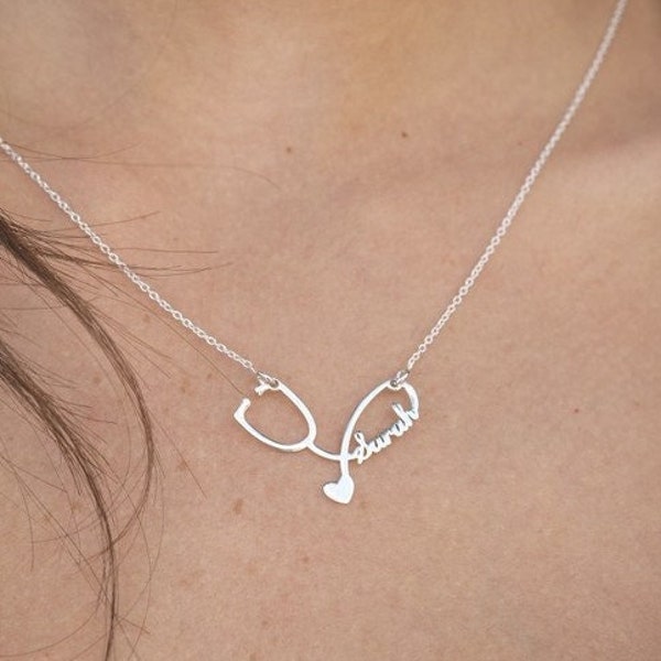 Stethoscope Necklace Etsy