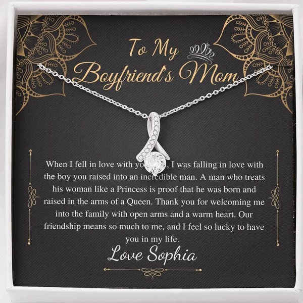 Viayen Mother's Day Card For Boyfriend's Mom - Stainless Steel Wallet Card For Any Occasion