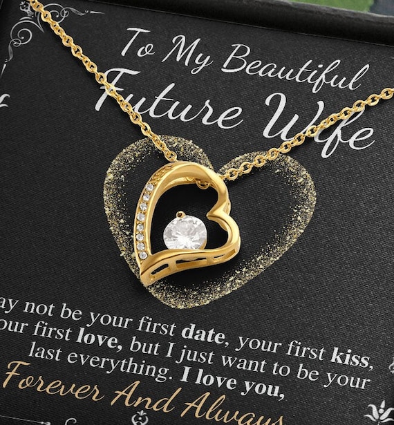 To my Future Wife Necklace. Romantic Gift For Fiancee. Gifts For Her. – I  Love My Family Gifts