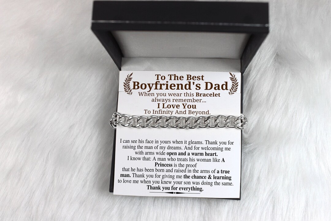 Personalized Chain Bracelet for My Boyfriend's Dad Etsy