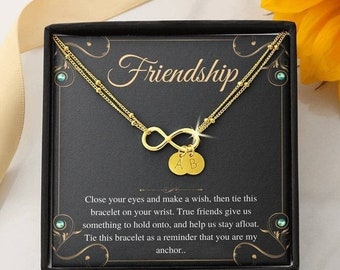 Bracelet Gift For Best Friend Gift for Friends Appreciation Gift and Card Bestie Birthday Gift for Best Friend BFF Christ