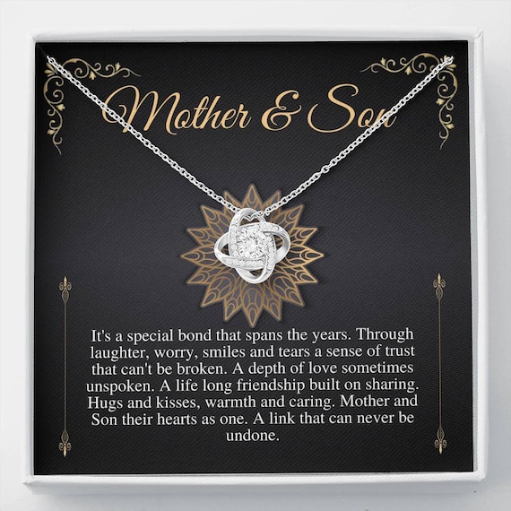 Mother and Son Necklace, Mother's Day Gift for Mom from Son, Mom Birth –  HeartQ