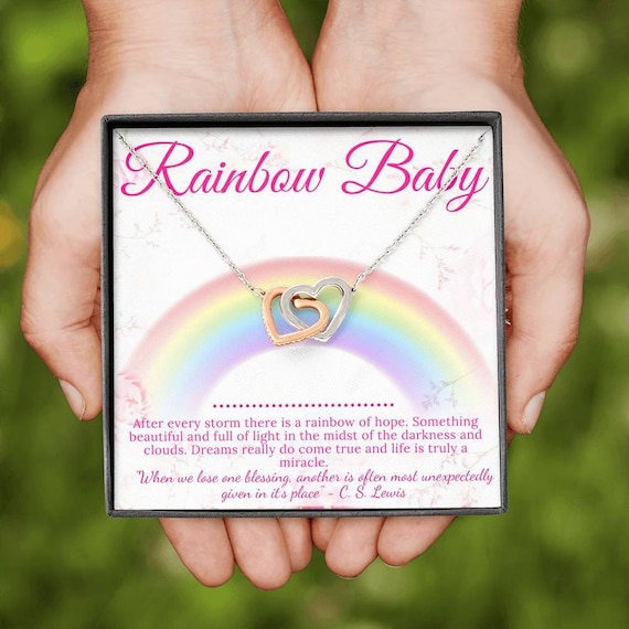 Rainbow Baby Gift for Mom Rainbow Baby Card Godchild Etsy