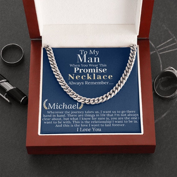 Mens promise necklace deals