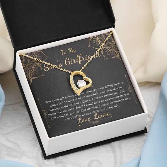 To My Sons Girlfriend Necklace Son s Girlfriend Christmas Gift