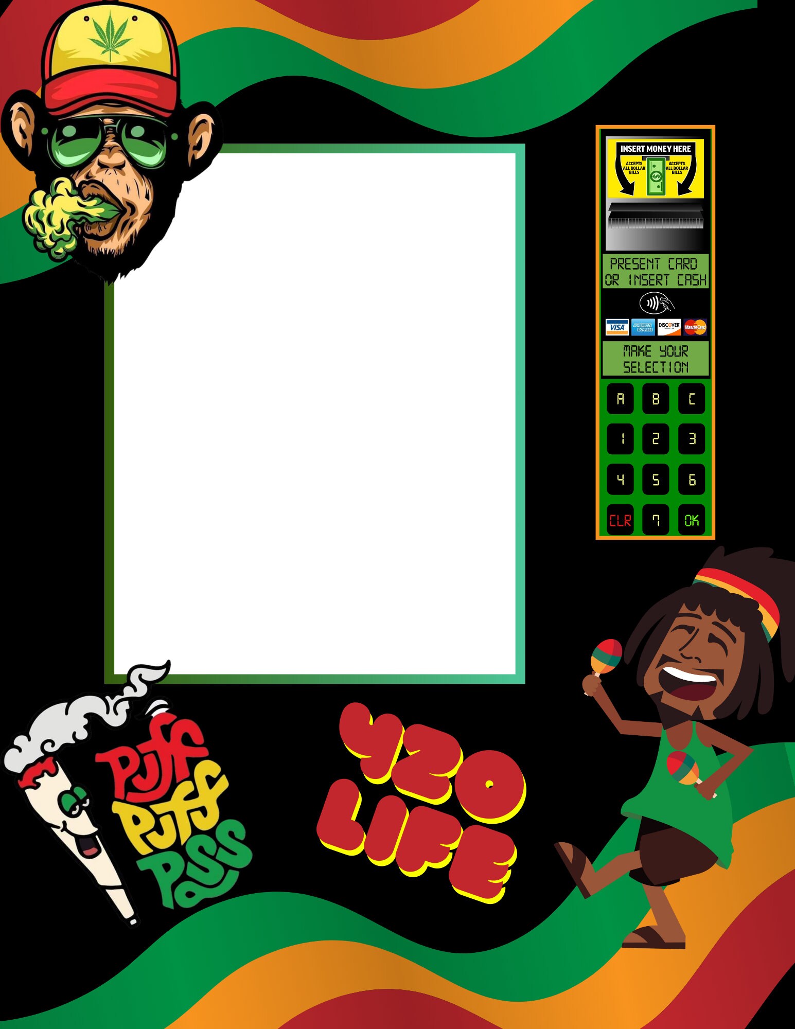 Vending Machine 420 Template Etsy