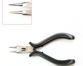 BeadSmith® 4 in 1 Pliers with Ergonomic Comfort Grip & Double Spring - All purpose pliers can loop, cut, flatten and close jump rings