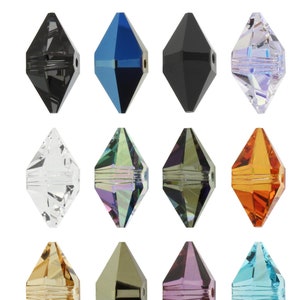 PRIMERO Crystals 5747 Double Spike - Highest Quality Fully Drilled Beads - Made in Austria - Crystal Colors - Popular Spike Shape Beads