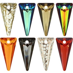 PRIMERO Crystals 6480 Spike - Highest Quality Crystal Pendants - Made in Austria - Center Drilled Spike Pendants - for Jewelry Making