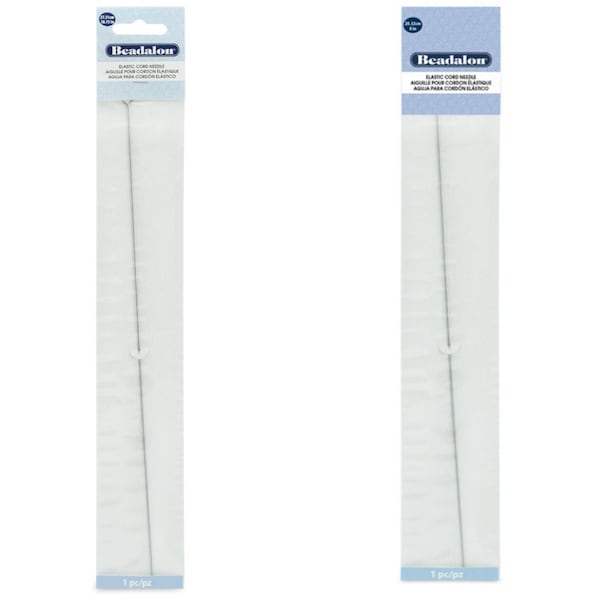 Aiguille pour cordon élastique Beadalon® - 27,3 cm (10,75 po.) ou 20,32 cm (8 po.)