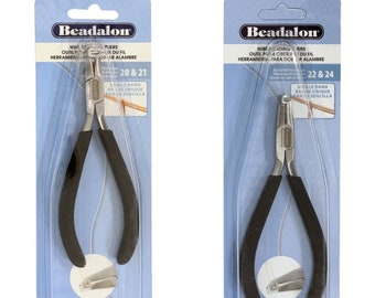 Pince à cercler un fil Beadalon® - Pour fils de calibre 20 et 21 ou de calibre 22 et 24 - Créez un enroulement de fil et un sertissage de pierre professionnels