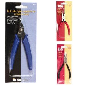 BeadSmith® Economy Jewelry Making/Beading Pliers: Flush Cutter,  Rosary Round Nose Pliers & Cutter or Round/Hollow Nose Pliers