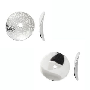 925 Silber runde gewellte Scheibenform Spacers - 8 mm oder 10 mm Größe - Schmuckzubehör