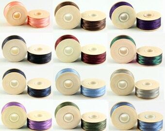 Nymo Beading Thread Size F White Nylon 41985 2 bobbins