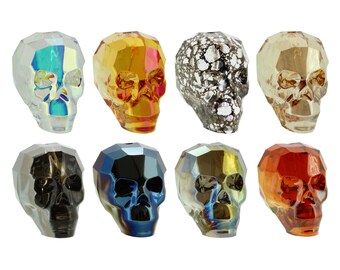 swarovski skull bead