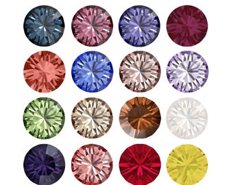 Swarovski 1028 Chaton Round Stones - Loose Swarovski Crystals for Jewelry Making, Embroidery, Sewing