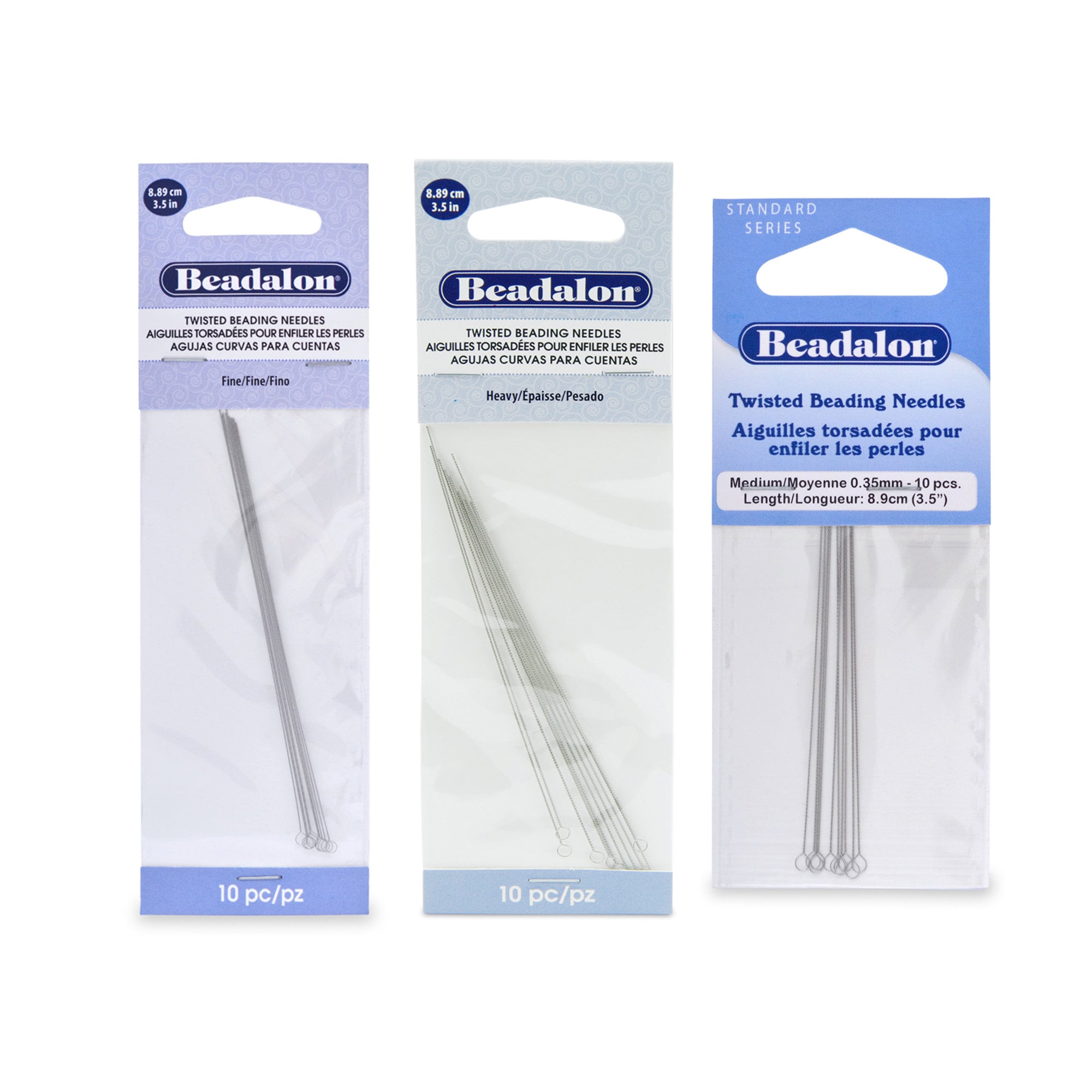 Bead Spinner Curved Needles 3.5 Spin and String Pack of 2