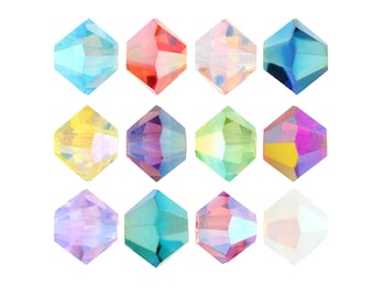 Preciosa Rondelle Beads: Fully Drilled Crystal Beads, Czech Glass Crystals, Genuine Preciosa