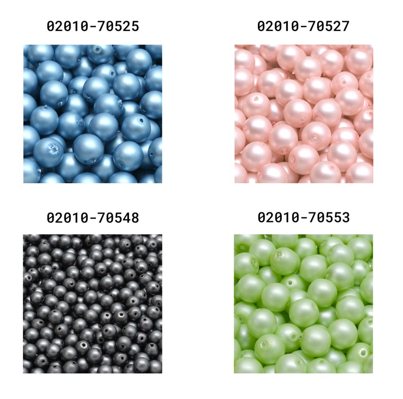 Rutkovsky 111-19001 Round Druck Pressed Glass Beads 3mm, 4mm, 6mm, 8mm, 10mm Sizes Bead Packs in Grams Czech Glass Many Colors image 10