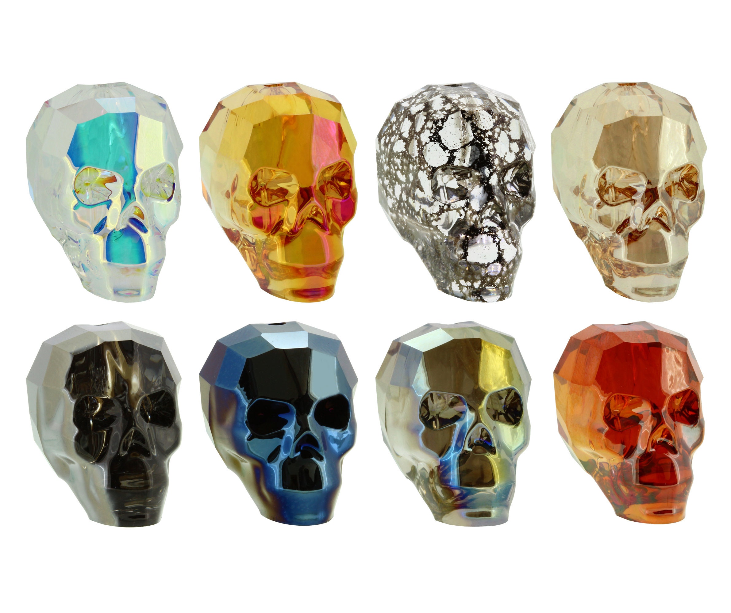 PRIMERO Crystal 5750 Skull Beads Fully Drilled Many Colors - Etsy