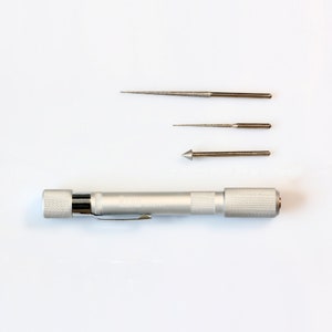 BeadSmith® Economy Diamond-Tip Bead Reamer Set * Jewelry Making Tool - for softening rough edges, and to smooth or enlarge holes