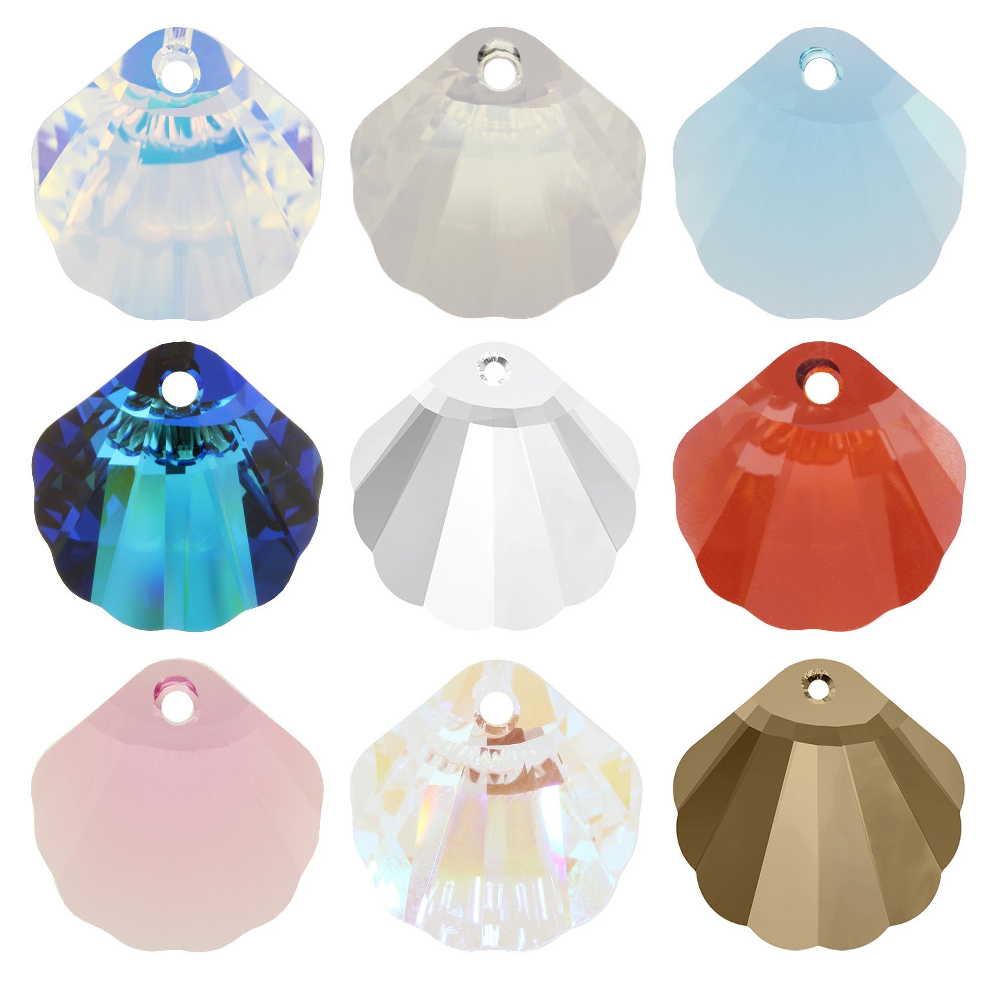 Swarovski Crystal 6723 Shell Pendants - Genuine - Many colors availab…