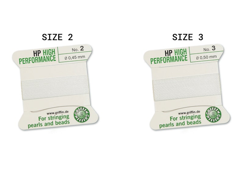 Griffin High Performance Bead Cord with Needle - White (2m/6.5ft) image 4