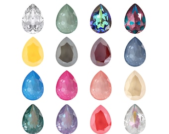 4320 Cristalli Primero Pera Pietre Fantasia - Alternativa Swarovski - Colori dei Cristalli - Cristalli per Creazione di Gioielli, Incastonatura di Pietre, Incollaggio