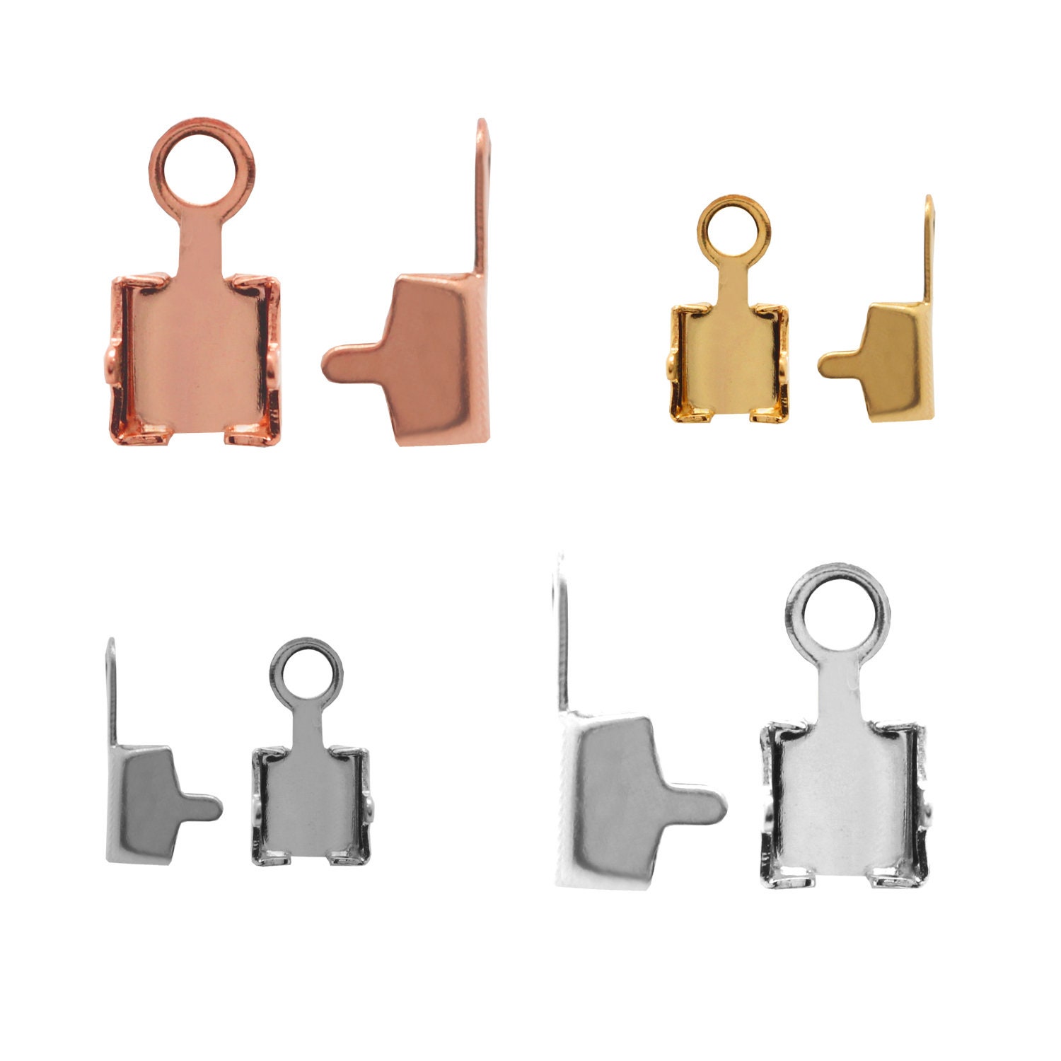 Brass Metal Cupchain Ends Terminators - for Swarovski Preciosa Cupcha…