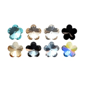 A4744 Flower Fancy Stones Aurea Crystals - Faceted Back Crystals for Pre-Set Cavities - Crystals for Jewelry Making, Stone Setting, Gluing
