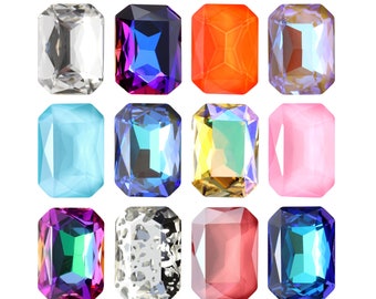 AUREA Crystals A4627 Octagon - Fancy Stones Crystals - Various Crystal Effects - Crystal Rhinestone - Popular Octagon Shape - Jewelry Making