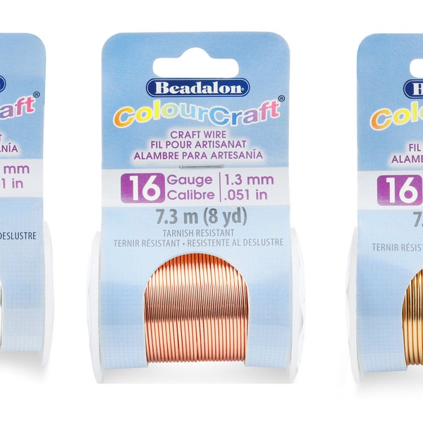 Beadalon ColourCraft-koperdraad: bestand tegen aanslag, verschillende diktes