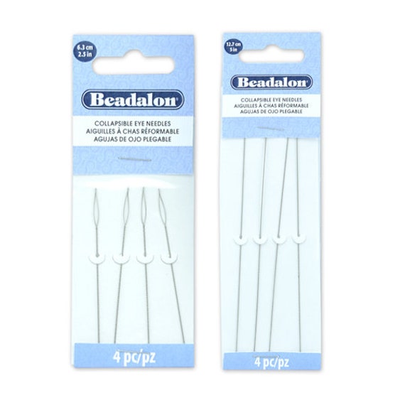 Beading Needles, Bead Threader for Jewelry Making, Collapsible Eye Beading  Needles for String Seed Waist Beads Bracelet Necklace