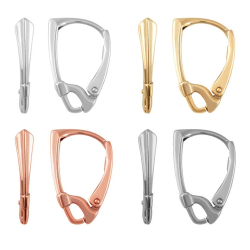 Orecchini A Monachella In Argento 925 Ganci Per Orecchie 18x10mm