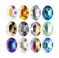 AUREA Crystals A4120 Oval - Fancy Stones Crystals - Various Crystal Effects - Crystals Rhinestones - Popular Oval Shape - Jewelry Making product logo