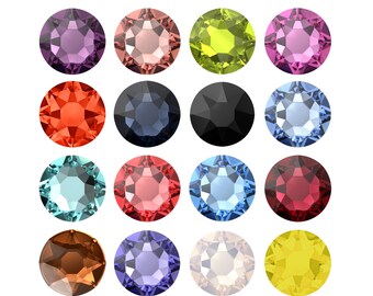 2078 Rose Rhinestones: Flat Backs Hotfix for Gluing, Primero Crystals Austrian Glass, Swarovski Alternative