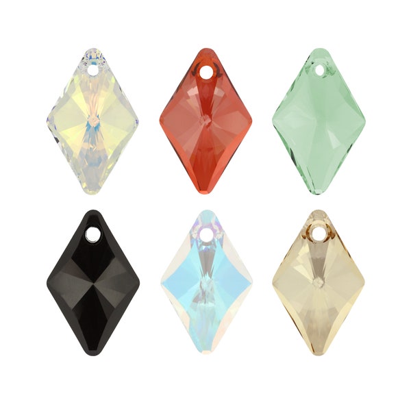 PRIMERO Crystals 6320 Rhombus - Highest Quality Crystal Pendants - Made in Austria - Center Drilled Rhombus Pendants - for Jewelry Making