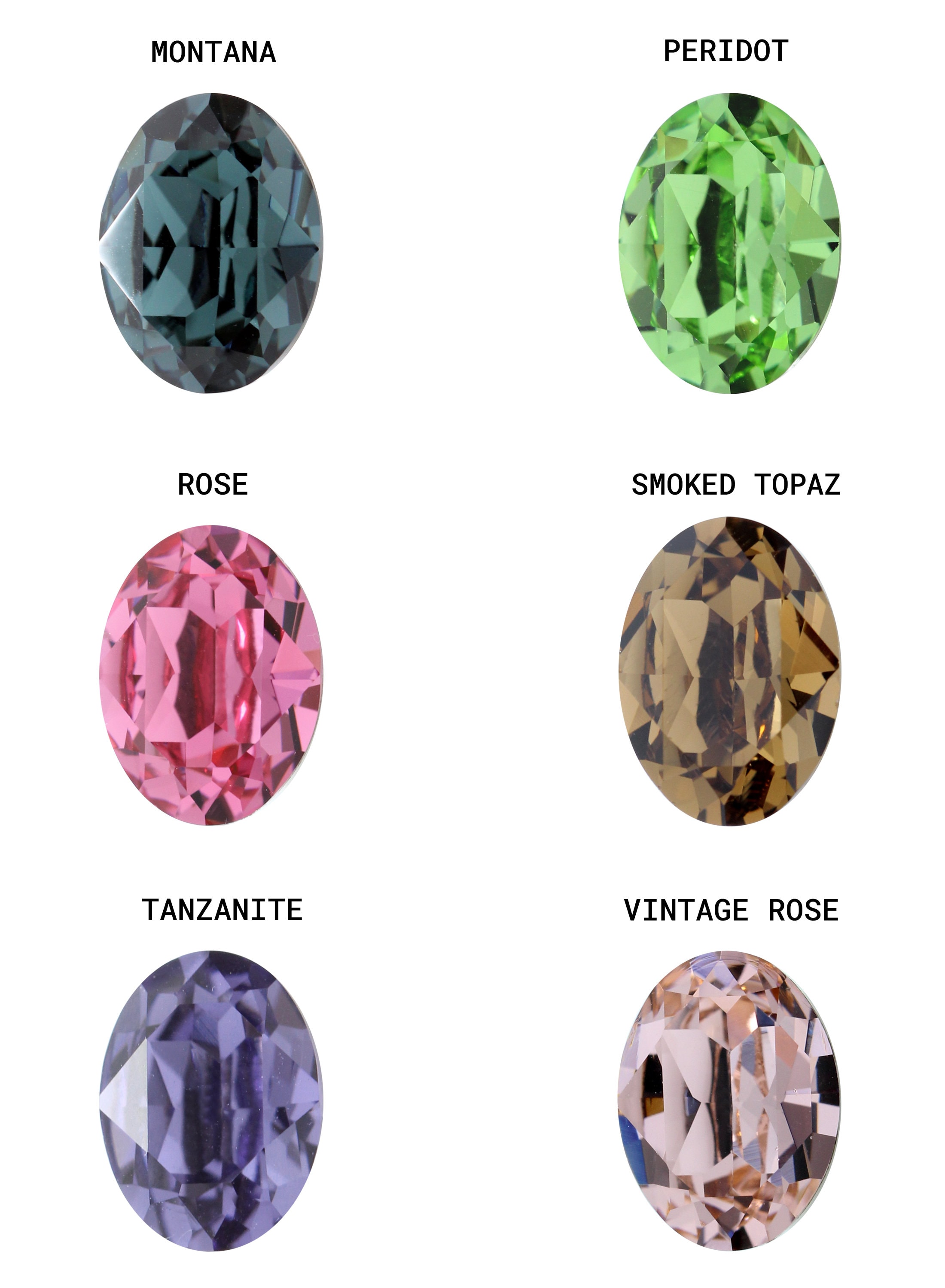 Preciosa Crystals 435 12 601 Oval MAXIMA Fancy Stones Crystals Etsy