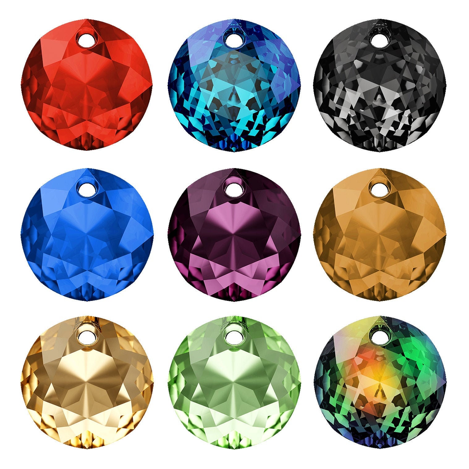 Swarovski Crystal 6430 Classic Cut Pendants - Genuine - Many colors a…